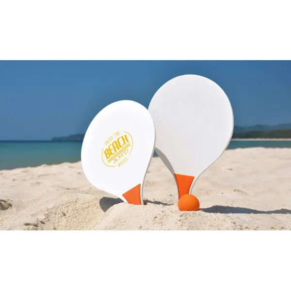 Raquetes personalizadas de praia em MDF